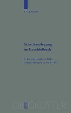 portada Schriftauslegung im Ezechielbuch: Redaktionsgeschichtliche Untersuchungen zu ez 34-39 (en Alemán)