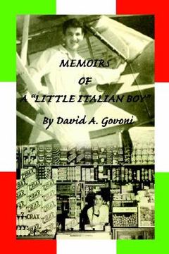 portada memoirs of a "little italian boy" (en Inglés)