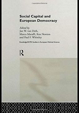 portada Social Capital and European Democracy (Routledge (en Inglés)