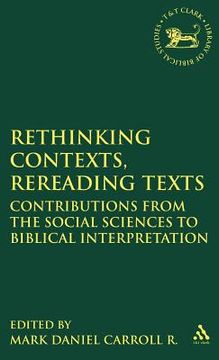 portada Rethinking Contexts, Rereading Texts (in English)