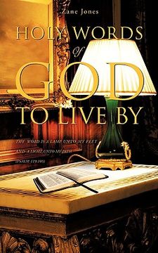 portada holy words of god to live by (en Inglés)