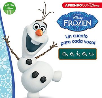 portada Leo con Disney Nivel 1. Frozen. Un Cuento Para Cada Vocal: A, e, i, o, u (in Spanish)