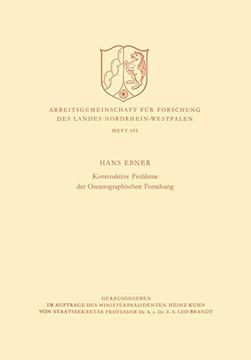 portada Konstruktive Probleme der Ozeanographischen Forschung (Arbeitsgemeinschaft für Forschung des Landes Nordrhein-Westfalen)