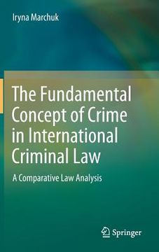portada the fundamental concept of a crime in international criminal law (en Inglés)