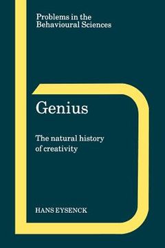 portada Genius Paperback: The Natural History of Creativity (Problems in the Behavioural Sciences) (en Inglés)