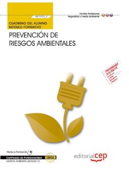portada Cp - cuaderno de alumno - prevencion de riesgos ambientales (Cp - Certificado Profesionalidad)
