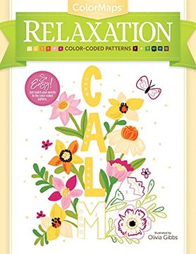 portada Colormaps: Relaxation: Color-Coded Patterns Adult Coloring Book: 2 (en Inglés)