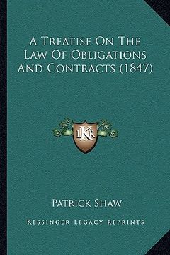 portada a treatise on the law of obligations and contracts (1847) (en Inglés)