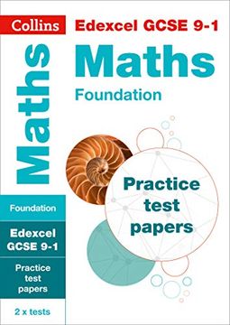 portada Collins GCSE 9-1 Revision - Edexcel GCSE 9-1 Maths Foundation Practice Test Papers (en Inglés)