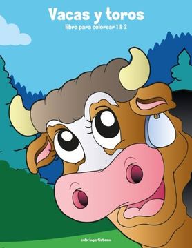 portada Vacas y toros libro para colorear 1 & 2