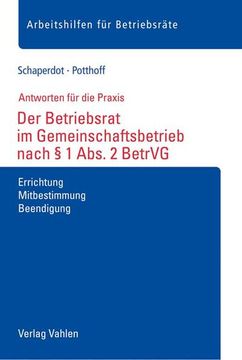 portada Der Betriebsrat im Gemeinschaftsbetrieb Nach § 1 Abs. 2 Betrvg (en Alemán)