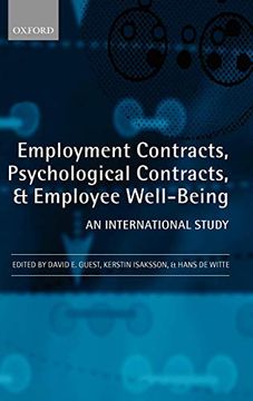 portada Employment Contracts, Psychological Contracts, and Worker Well-Being: An International Study (en Inglés)
