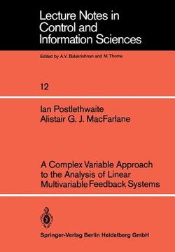 portada a complex variable approach to the analysis of linear multivariable feedback systems (en Inglés)
