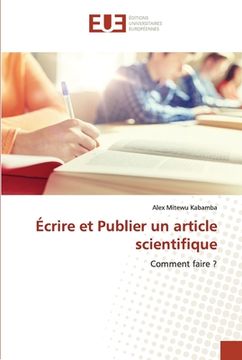 portada Écrire et Publier un article scientifique (in French)