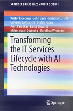 portada Transforming the it Services Lifecycle With ai Technologies (Springerbriefs in Computer Science) (en Inglés)