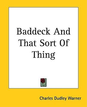 portada baddeck and that sort of thing (en Inglés)