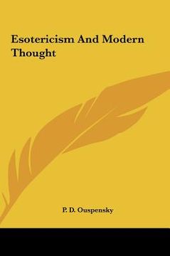 portada esotericism and modern thought (in English)