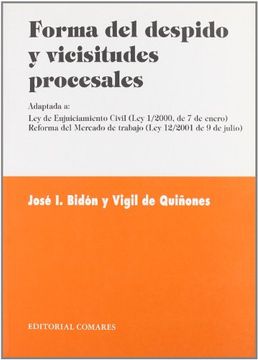 portada Forma del Despido y Vicisitudes Procesales (in Spanish)