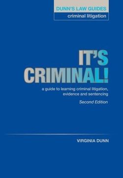 portada Dunn's law Guides: Criminal Litigation 2nd Edition (en Inglés)