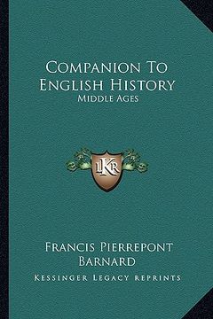 portada companion to english history: middle ages (in English)