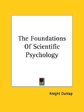 portada the foundations of scientific psychology (en Inglés)