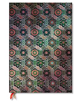 portada Carnet Paperblanks non Ligné - Grand 210×300Mm - Textiles Tibétains Sacrés Série Chakra (Sacred Tibetan Textiles) 