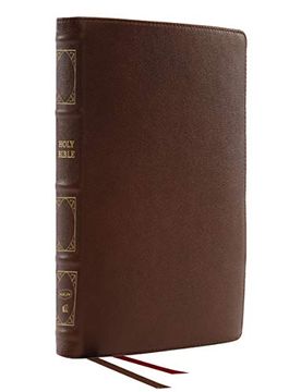 portada Nkjv, Deluxe Thinline Reference Bible, Genuine Leather, Brown, red Letter, Comfort Print: Holy Bible, new King James Version (en Inglés)