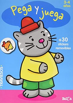 portada Pega y Juega - Gato (3-4 Años)