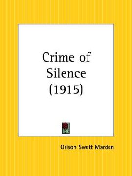 portada crime of silence (en Inglés)