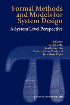 portada formal methods and models for system design: a system level perspective (en Inglés)