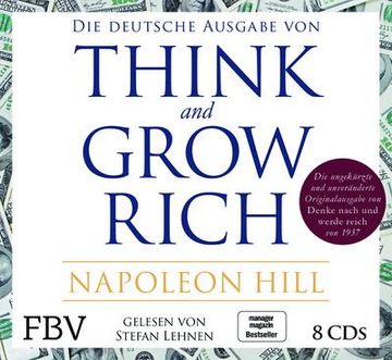 portada Think and Grow Rich - Deutsche Ausgabe: Die Ungekürzte und Unveränderte Originalausgabe von Denke Nach und Werde Reich von 1937 (in German)