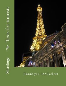 portada Texts for tourists: Thank you 365Tickets (in English)
