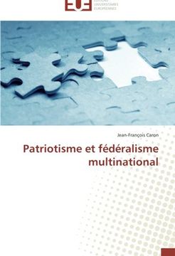 portada Patriotisme et fédéralisme multinational
