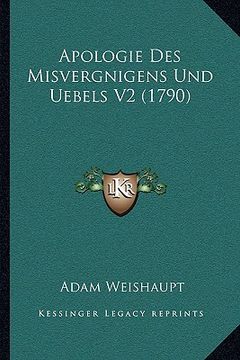 portada Apologie Des Misvergnigens Und Uebels V2 (1790) (in French)