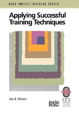 portada applying successful training techniques: a practical guide to coaching and facilitating skills (en Inglés)