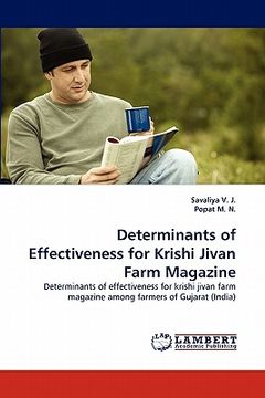 portada determinants of effectiveness for krishi jivan farm magazine (en Inglés)