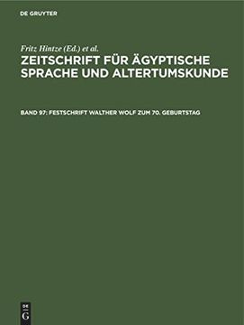 portada Festschrift Walther Wolf zum 70. Geburtstag (en Alemán)
