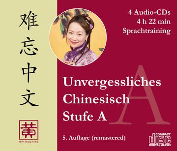 portada Unvergessliches Chinesisch, Stufe a: Sprachtraining, 4 Audio-Cds