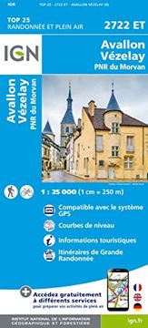 portada Avallon Vezelay 1: 25 000 (en Francés)