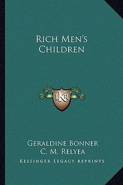 portada rich men's children (en Inglés)