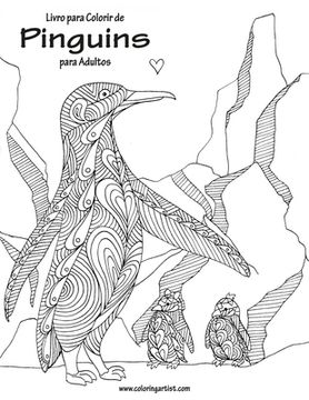 portada Livro para Colorir de Pinguins para Adultos (in Portuguese)