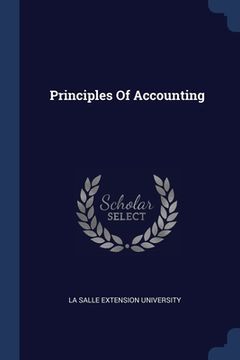 portada Principles Of Accounting (en Inglés)