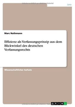 portada Effizienz als Verfassungsprinzip aus dem Blickwinkel des deutschen Verfassungsrechts (German Edition)