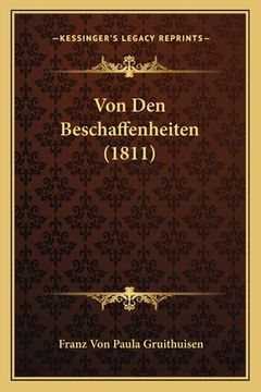 portada Von Den Beschaffenheiten (1811) (en Alemán)