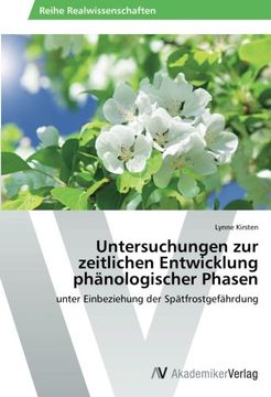 portada Untersuchungen zur zeitlichen Entwicklung phänologischer Phasen