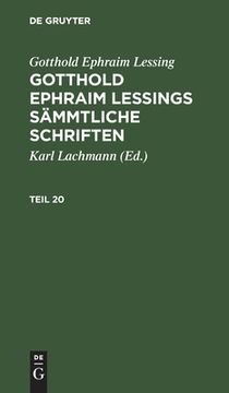 portada Gotthold Ephraim Lessings Sã¤Mmtliche Schriften (German Edition) [Hardcover ] (in German)