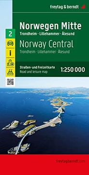 portada Norway Center, Road and Leisure map 1: 250,000 (English, French, German, Italian and Spanish Edition)