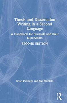 portada Thesis and Dissertation Writing in a Second Language: A Handbook for Students and Their Supervisors 