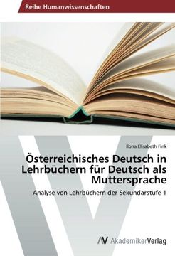 portada Osterreichisches Deutsch in Lehrbuchern Fur Deutsch ALS Muttersprache