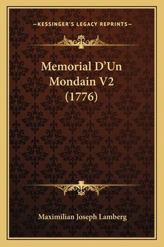 portada Memorial D'Un Mondain V2 (1776) (en Francés)
